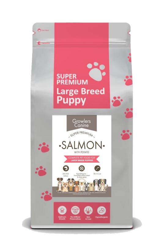 Growlers Canine Salmon Large Breed Puppy