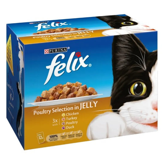 Felix Cat Pouch Poultry Selection In Jelly