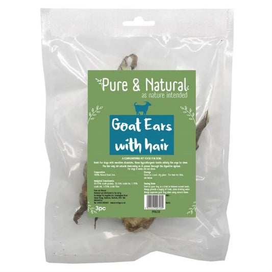 Pure & Natural Goat Ear With Fur