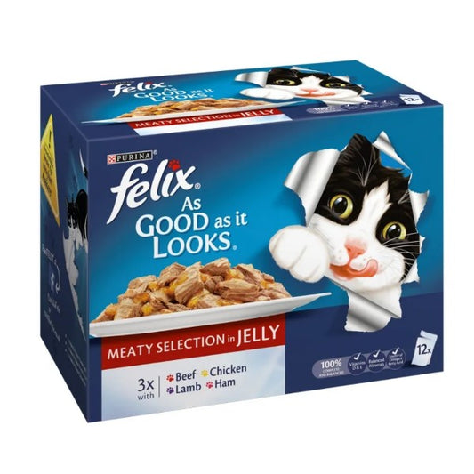 Felix Cat Pouch As Good As It Looks Meat Selection
