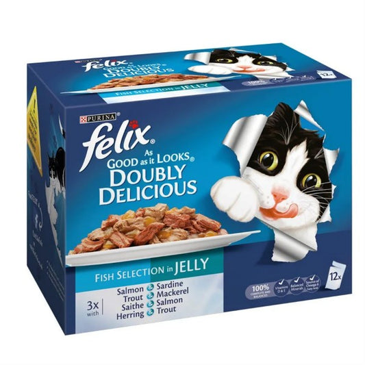 Felix Cat Pouch As Good As It Looks Doubly Delicious Fish