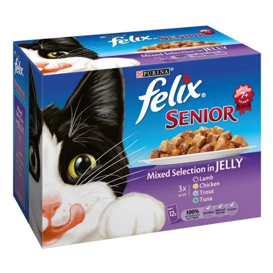Felix Cat Pouch Senior Mixed Chicken Selection in Jelly