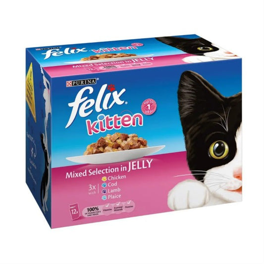 Felix Kitten Pouch Mixed Chicken Selection In Jelly